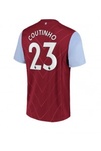 Fotbalové Dres Aston Villa Philippe Coutinho #23 Domácí Oblečení 2022-23 Krátký Rukáv